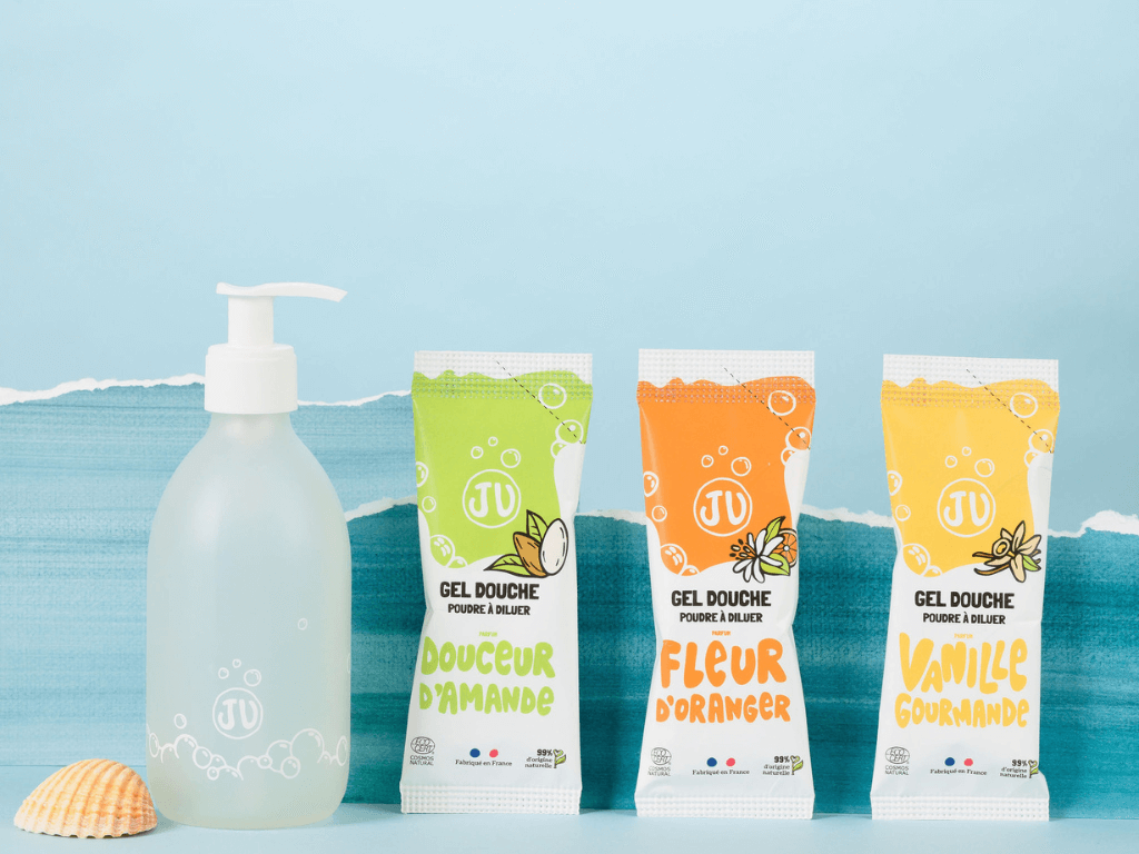 Gel douche rechargeable naturel