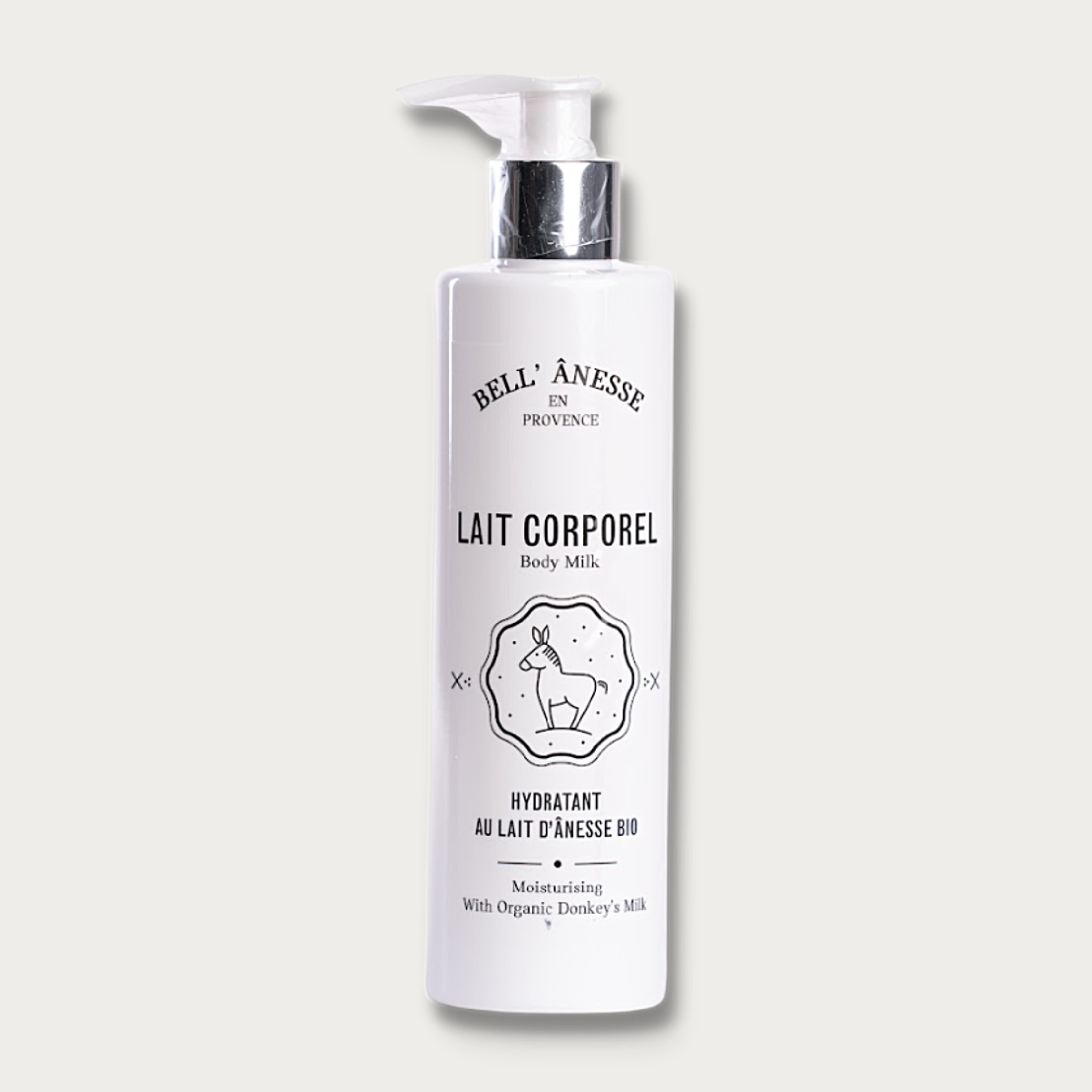Lait Corporel Hydratant au Lait d’Ânesse Bio – Hydrate et Nourrit