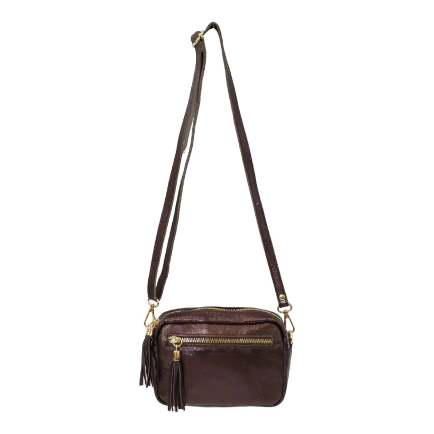 Sac en Bandoulière en Cuir Irisé