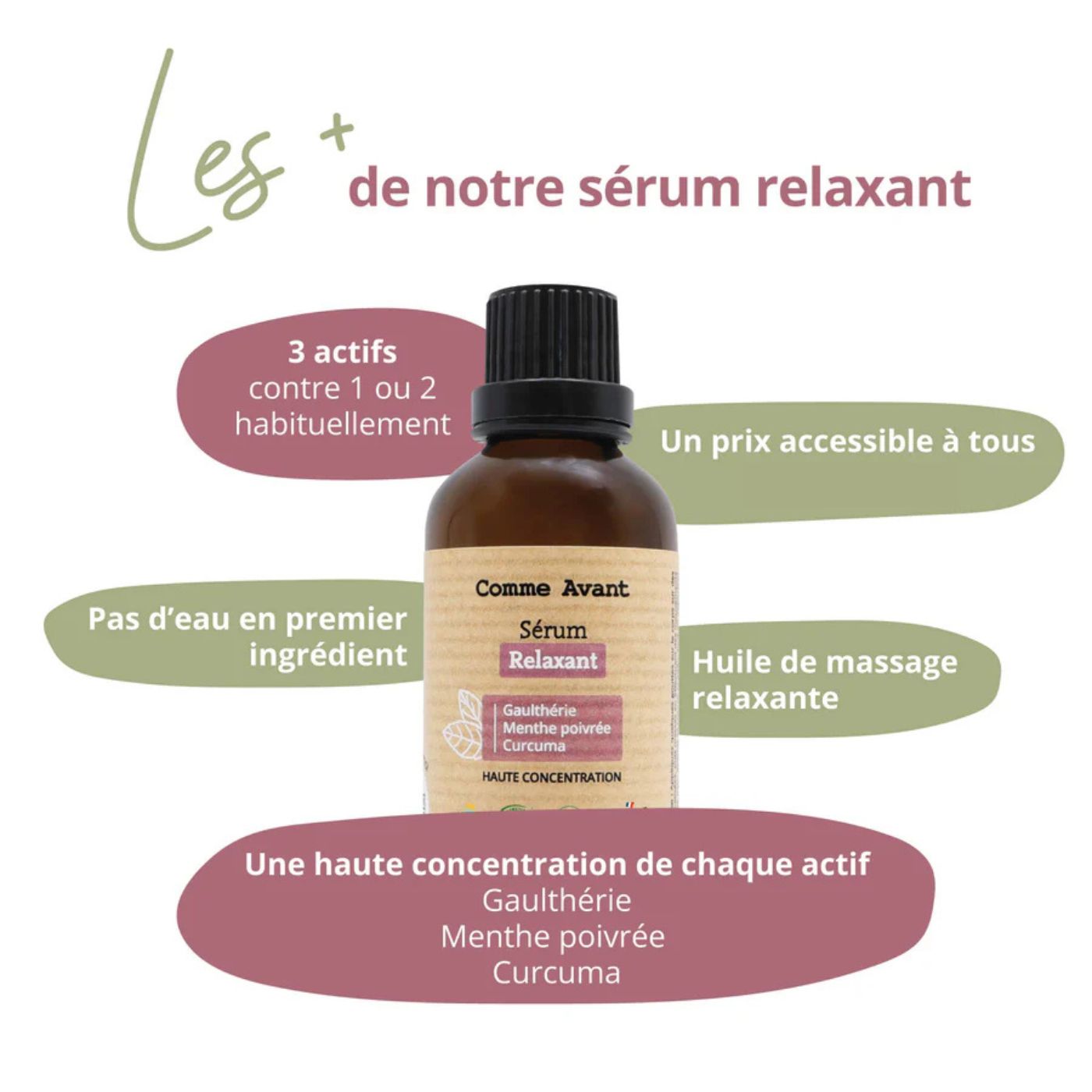Sérum corps relaxant - Comme Avant - Cap-Nature