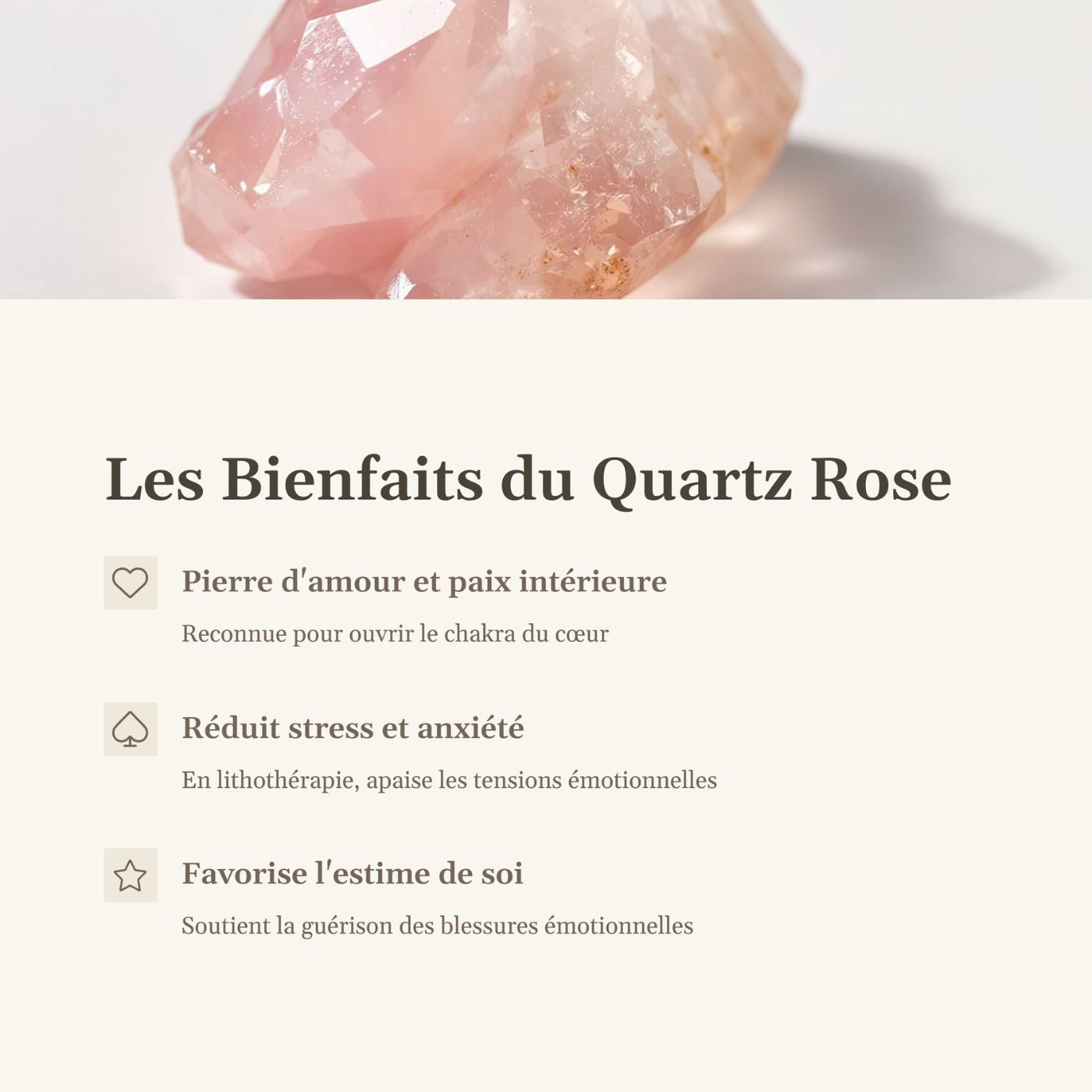 Bougie Quartz Rose & Parfum Rouge de Fruits - Cap-Nature