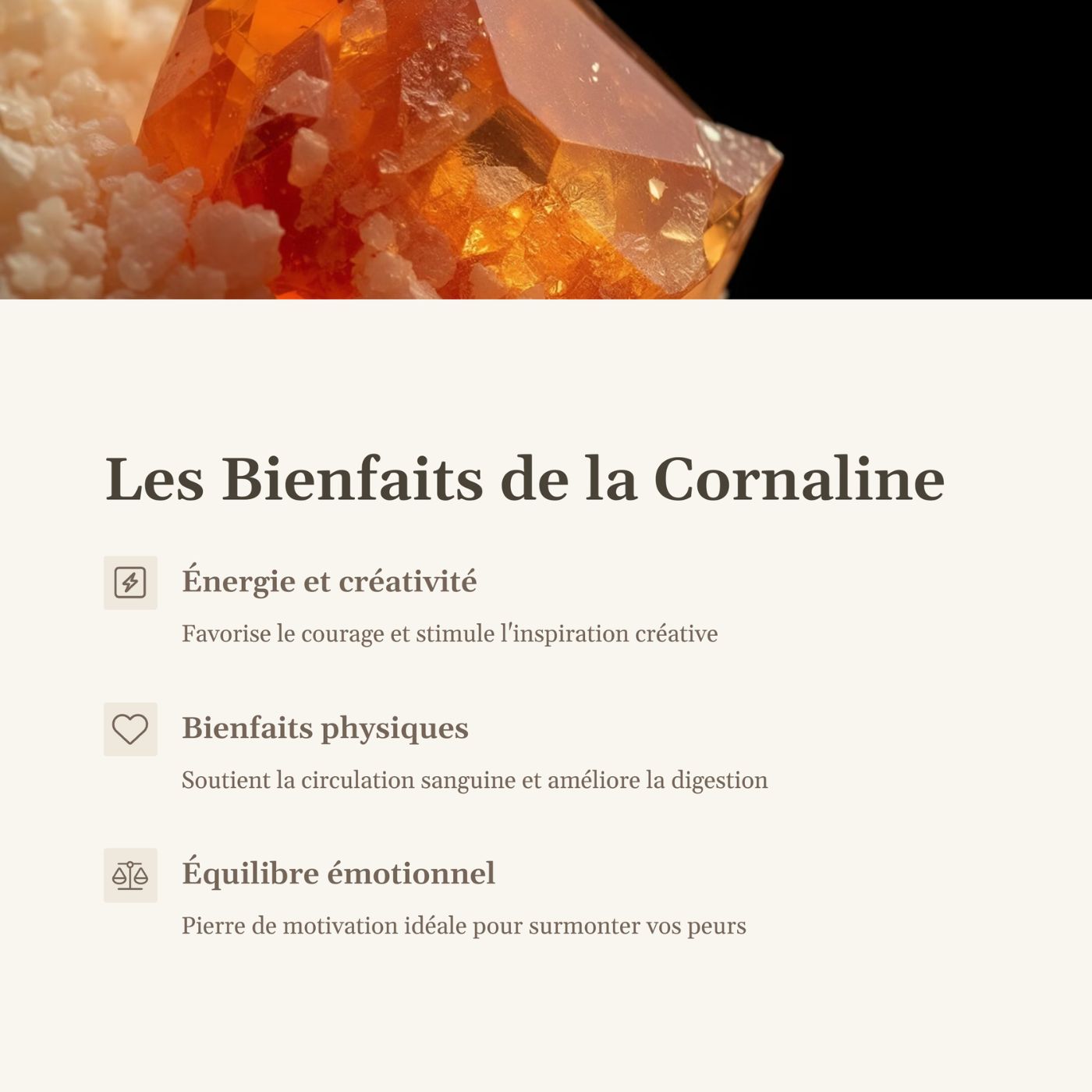 Bougie Cornaline & Parfum Fleur de Coton - Cap-Nature