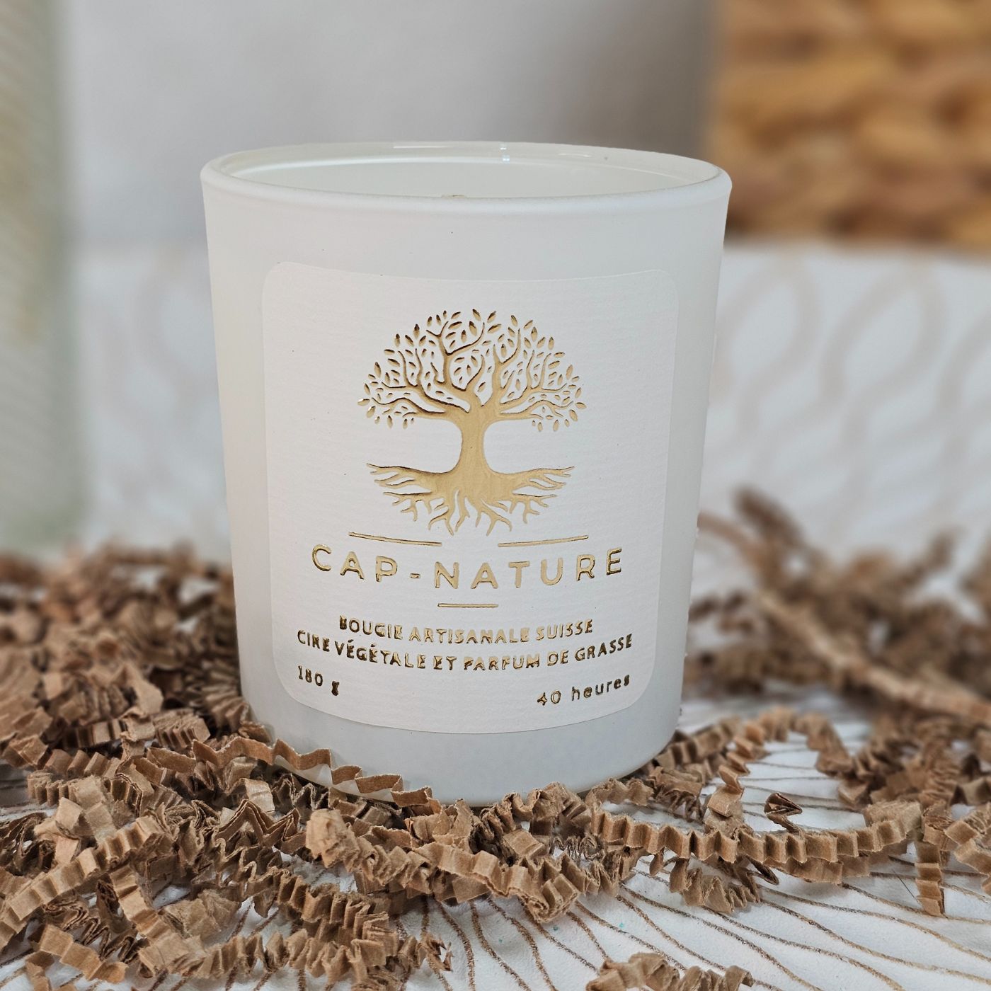 Bougie Parfumée "Mandarine" - Cire de Soja - Cap-Nature