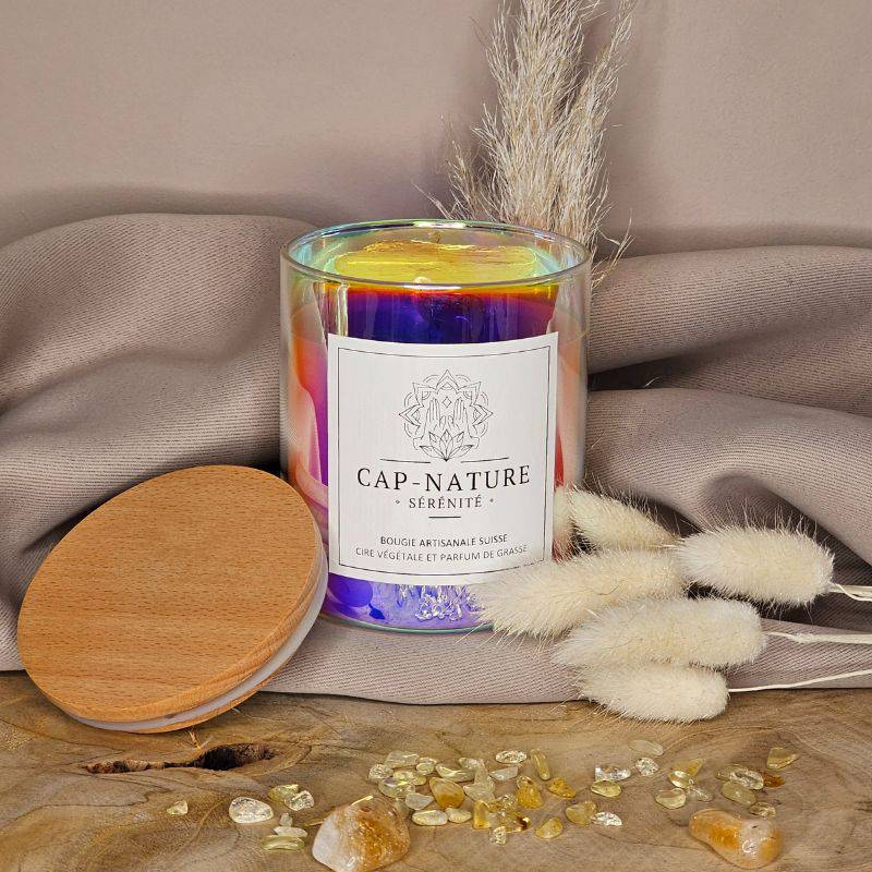 Bougie Citrine & Fleurs de Coton - Cap-Nature