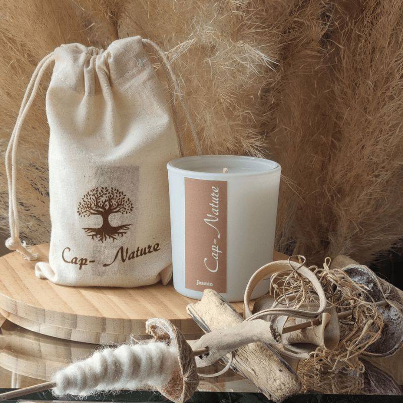 Bougie parfumée - Jasmin - 80gr - Cap-Nature