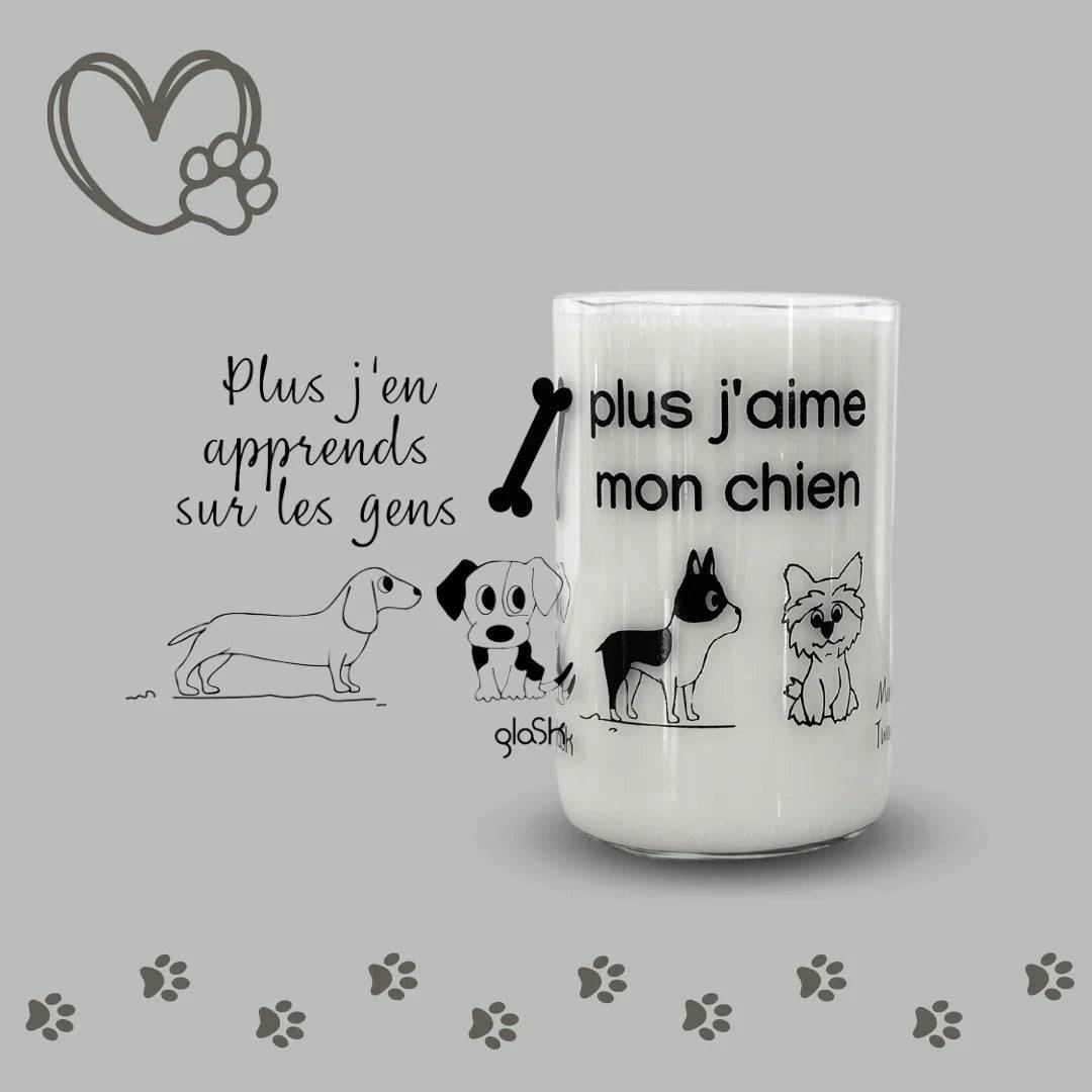 Set de 4 verres - Dog Lover transparent - Cap-Nature