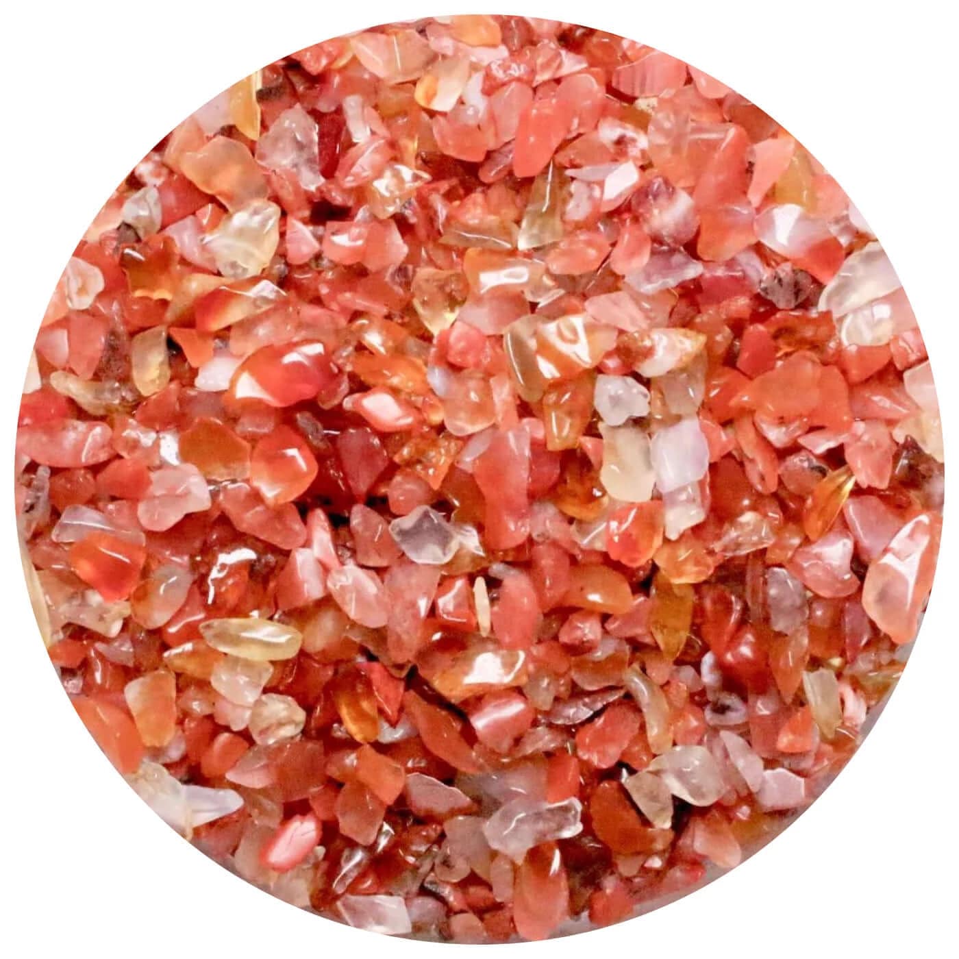 Mini Pierre en Cornaline pour Orgonite - 100g - Cap-Nature