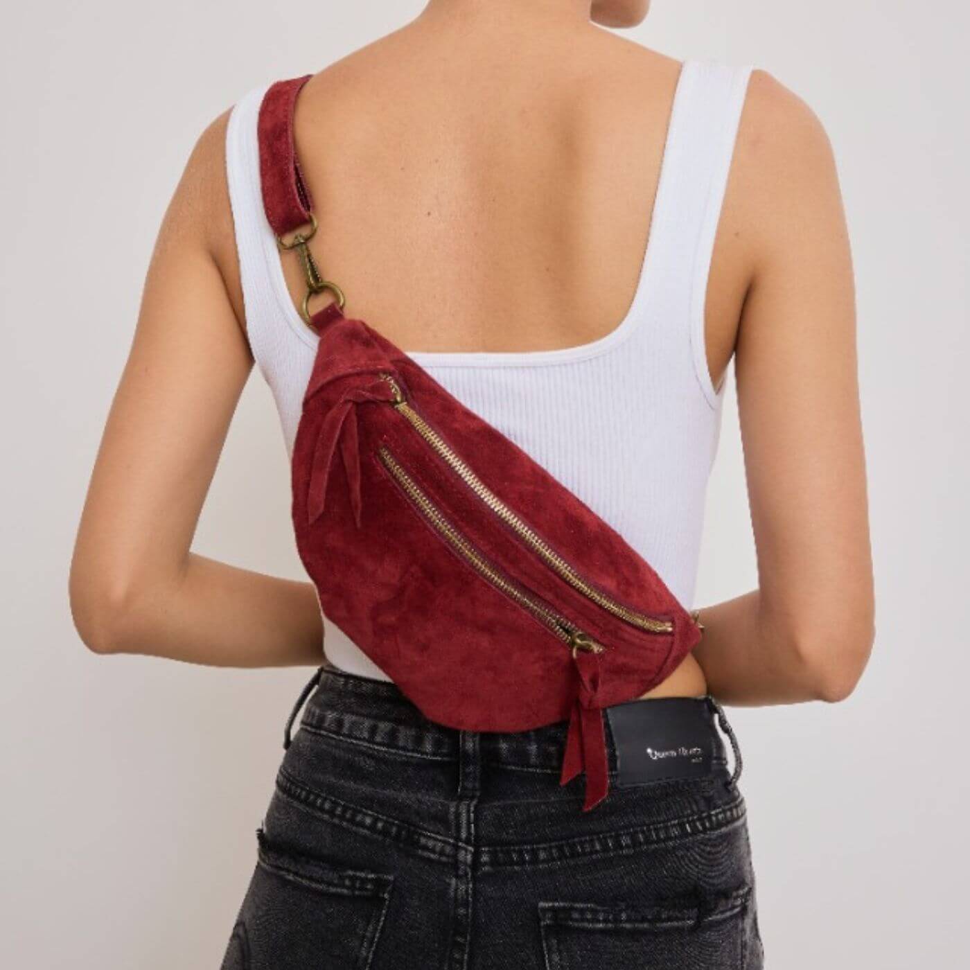 Sac Banane Double Zip en Cuir - Cap-Nature