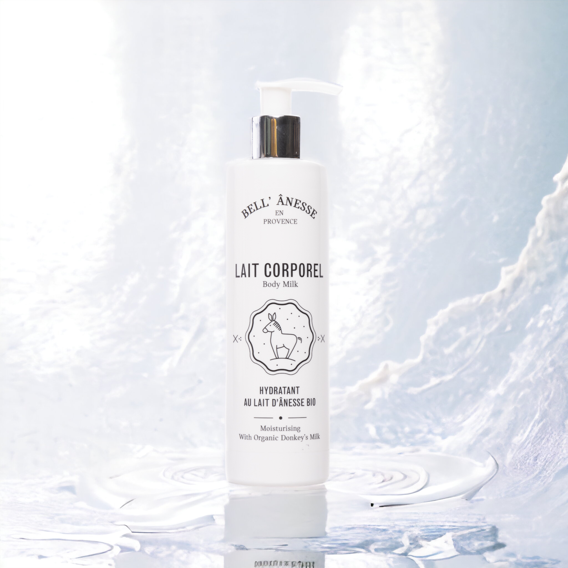Lait Corporel Hydratant au Lait d’Ânesse Bio – Hydrate et Nourrit