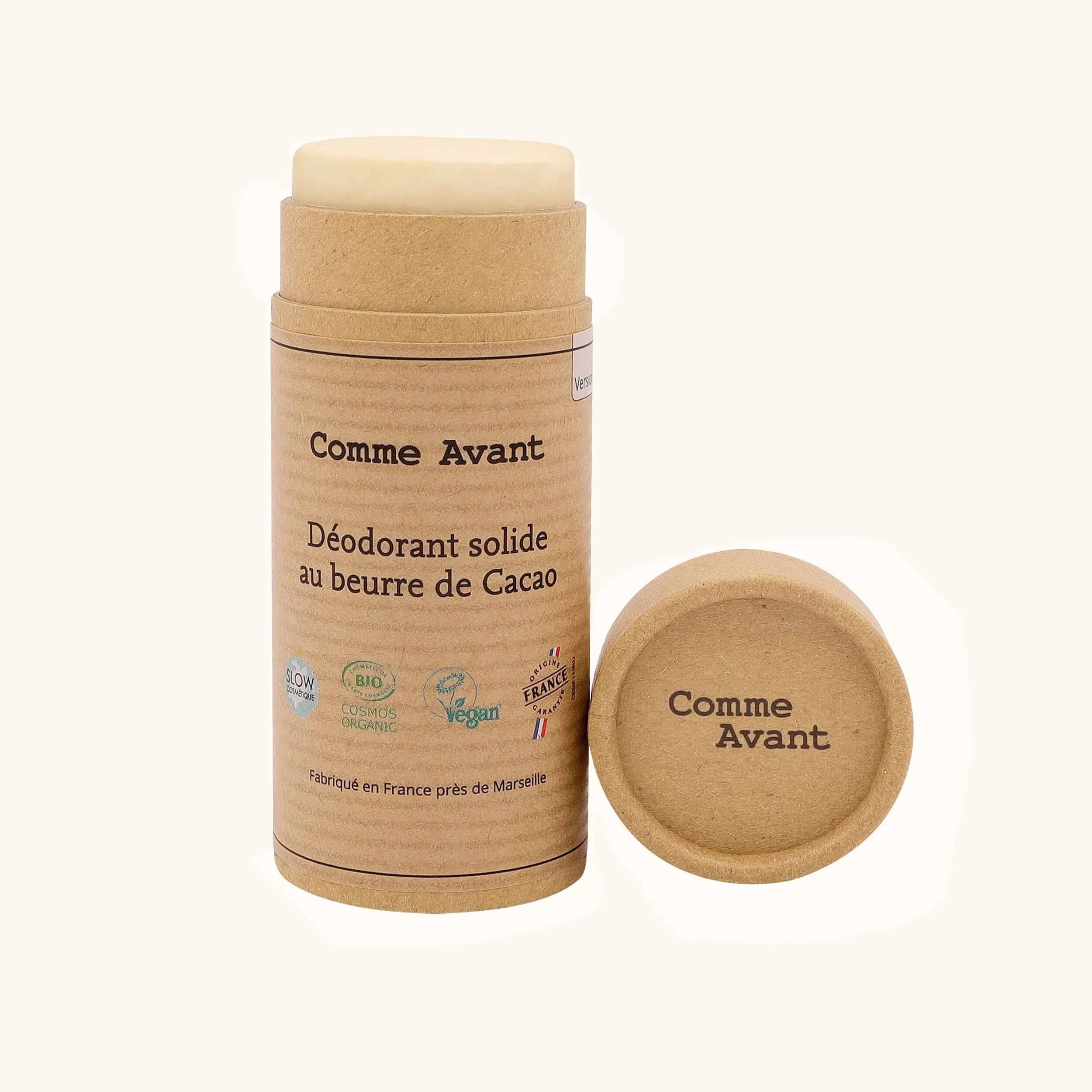 Déodorant naturel solide au beurre de cacao 60g - Comme Avant - Cap-Nature