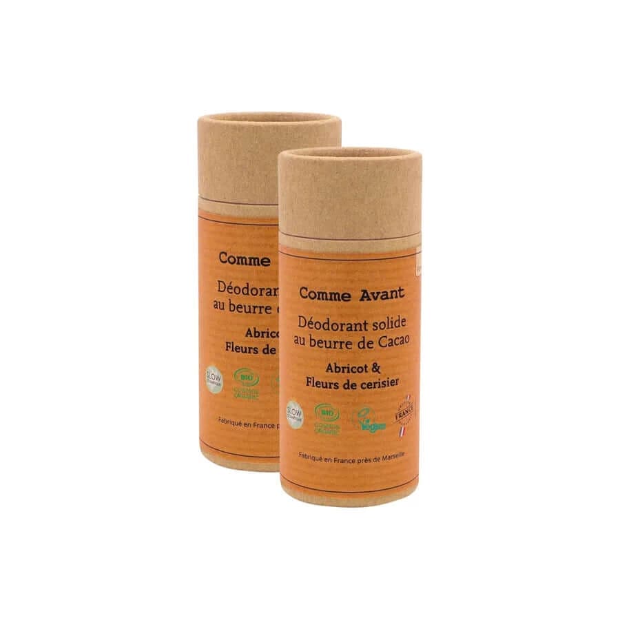 Déodorant solide abricot & fleurs de cerisier - Comme Avant - Cap-Nature