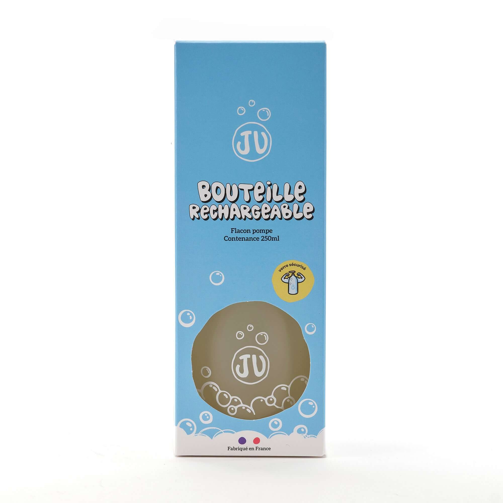 Bottiglia di vetro ricaricabile 250ml JU