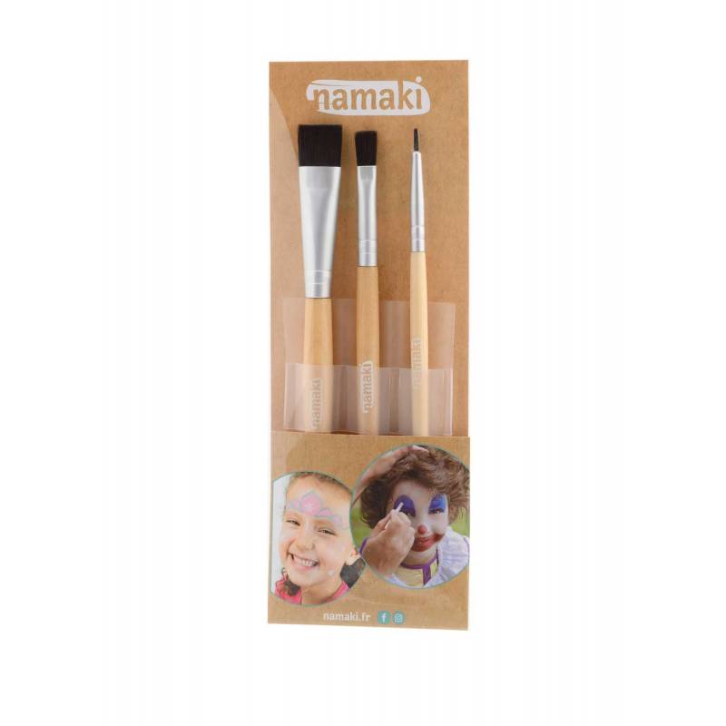 Kit 3 pinceaux maquillage