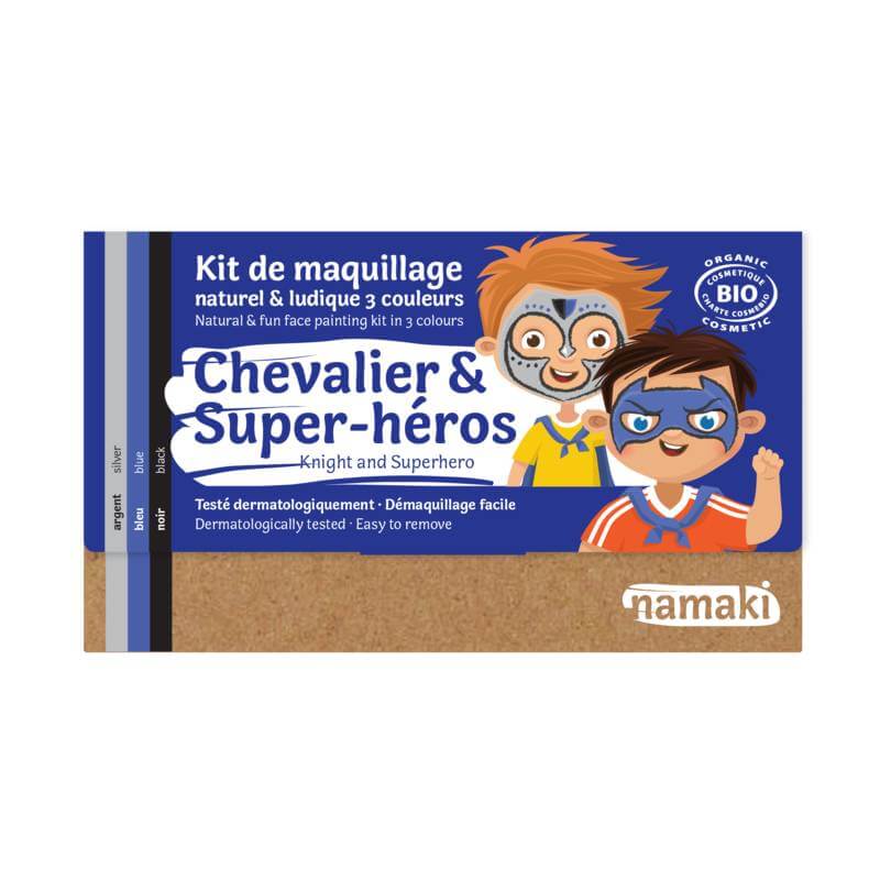 Kit de maquillage BIO 3 couleurs Chevalier & Super-héros