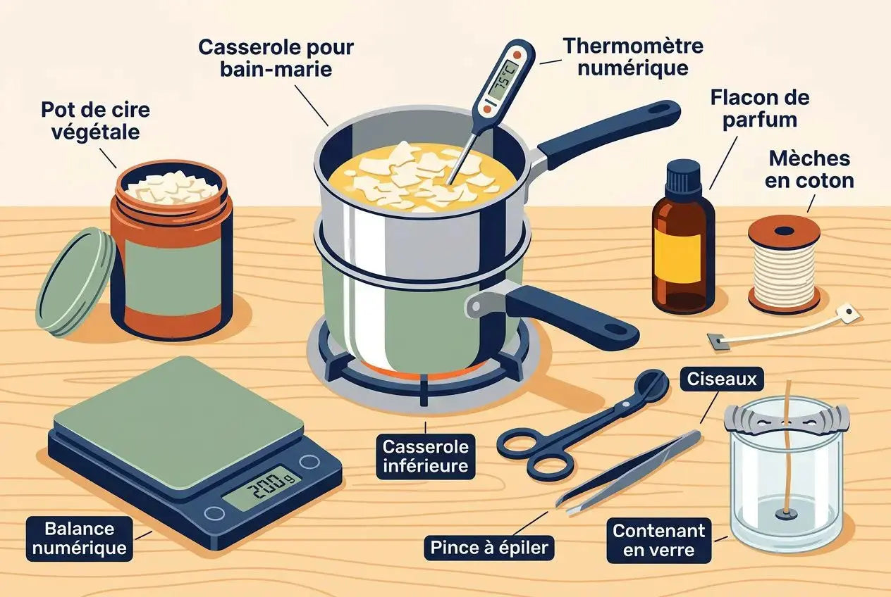 Comment fabriquer des bougies artisanales : guide complet Image