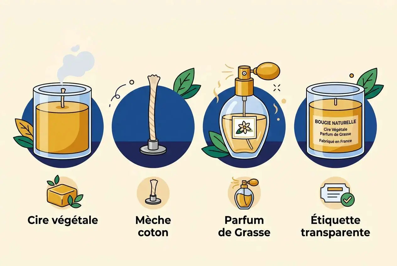 Bougie parfumée cire végétale et essences naturelles : guide d'achat