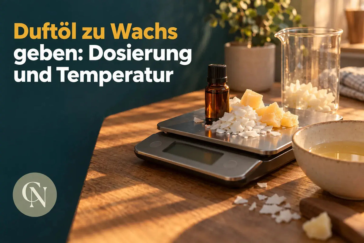 Duftöl zu Wachs geben: Dosierung und Temperatur Image