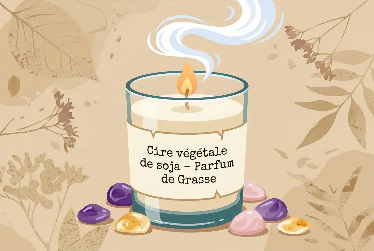 Bougie décorative artisanale : cire, parfum et élégance