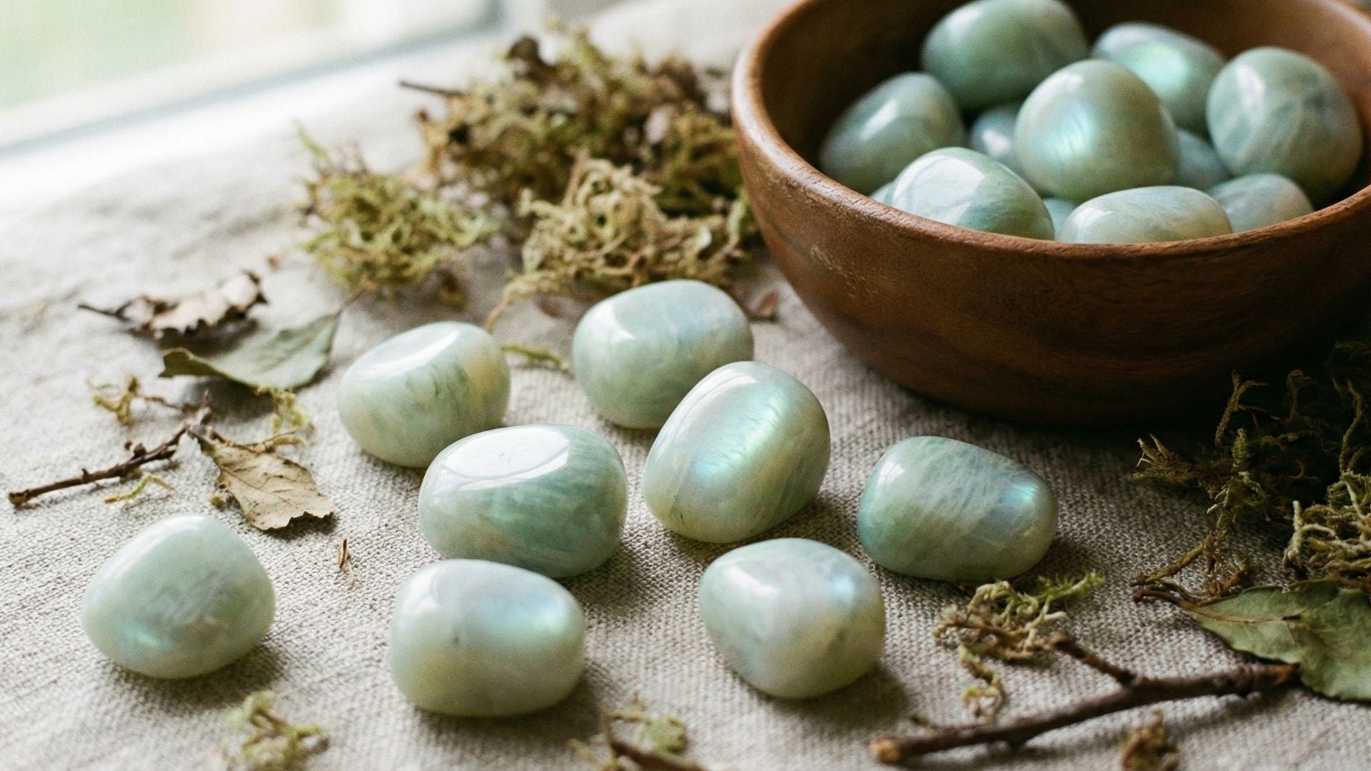 Vertus pierre de lune verte