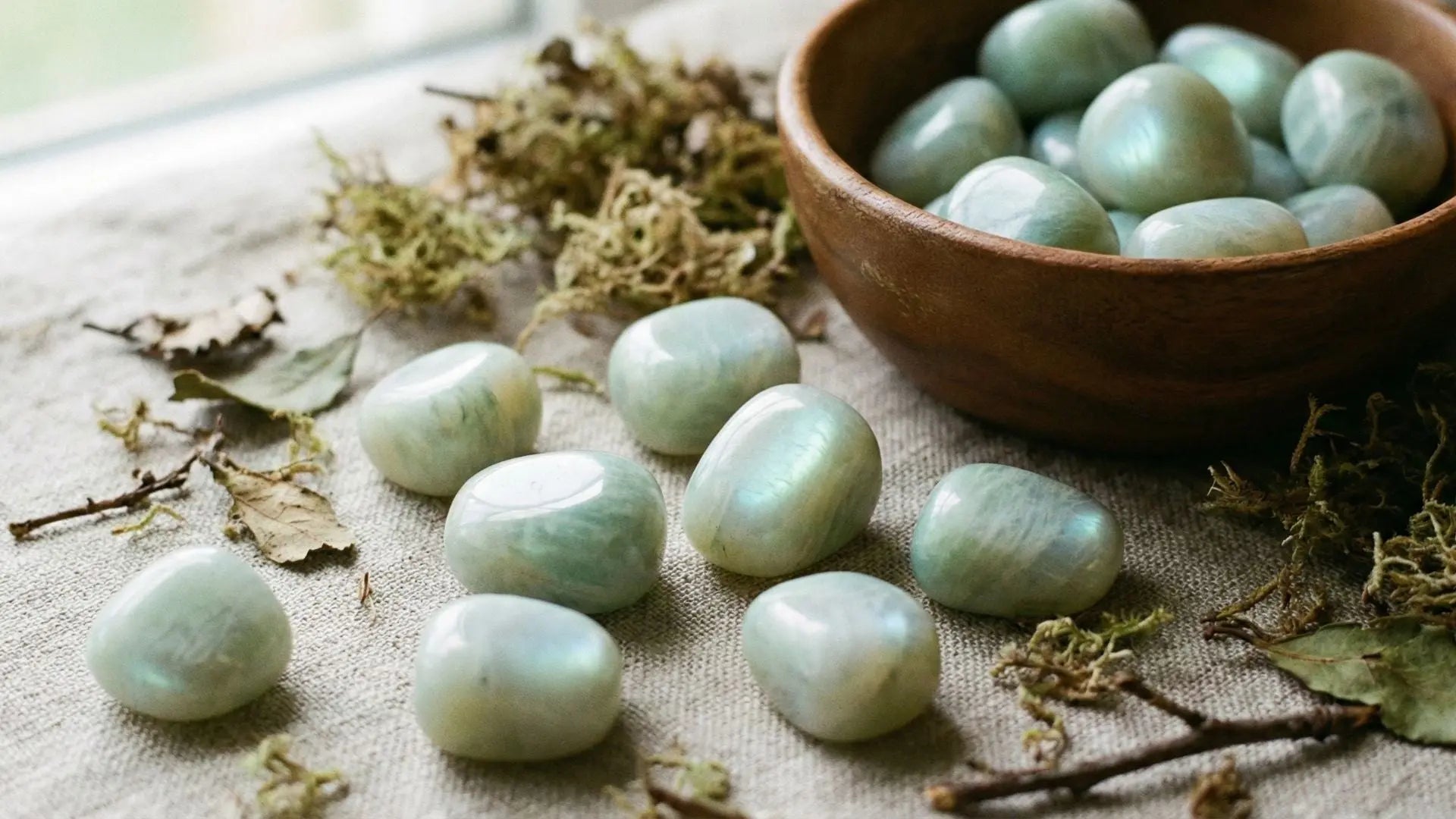 Vertus pierre de lune verte