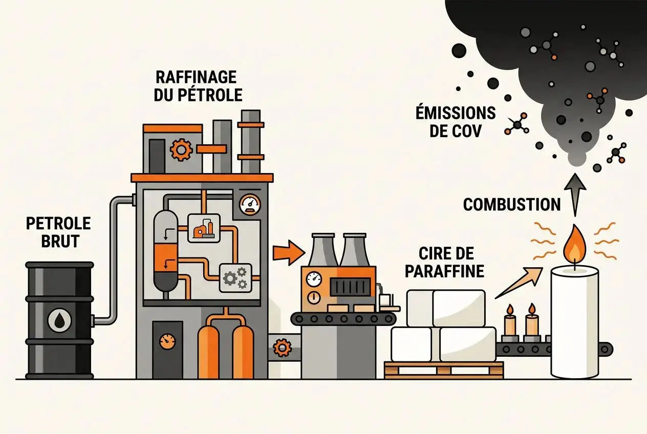 Cire de paraffine danger : risques réels pour votre santé Image