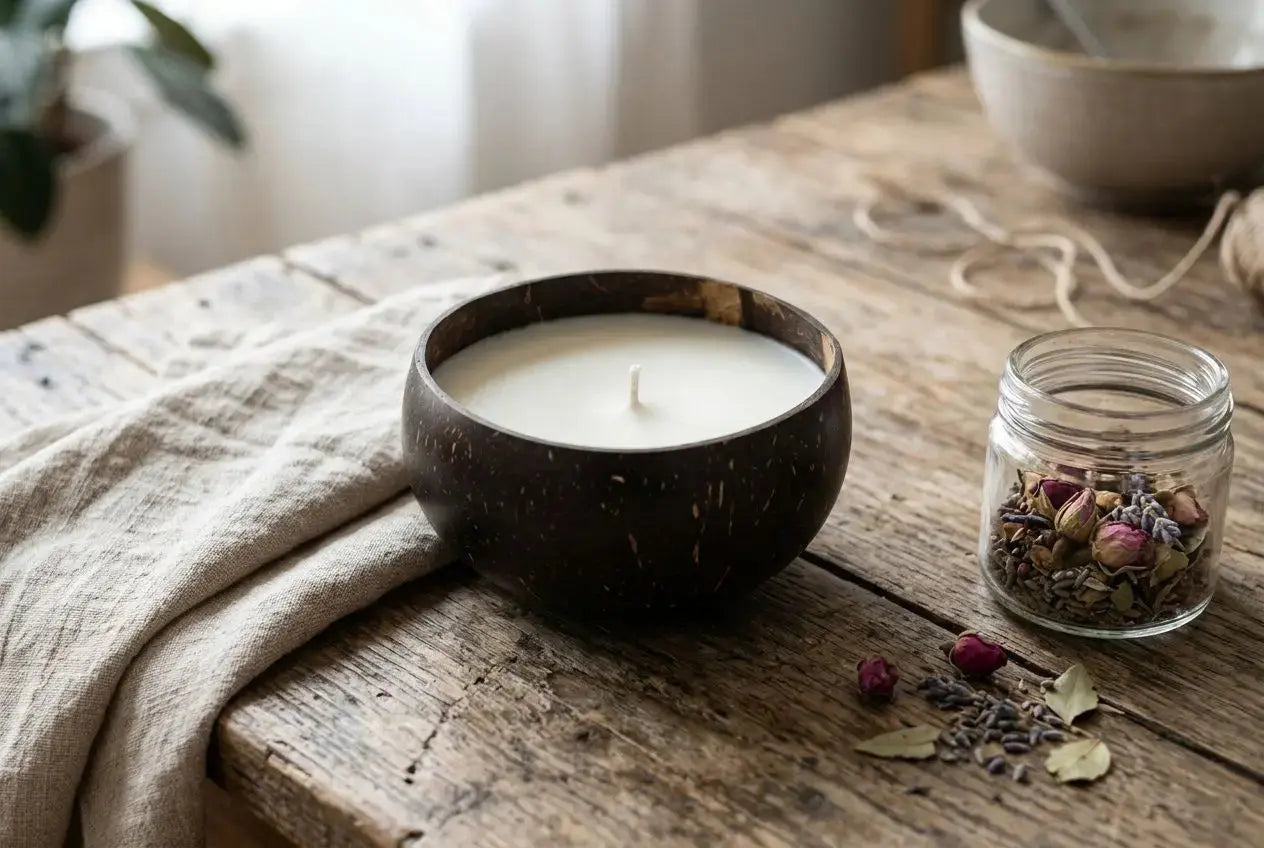 Comment fabriquer une bougie en cire végétale maison Image