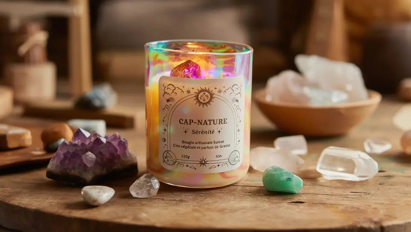 Mettre des pierres dans une bougie : tutoriel diy et lithothérapie
