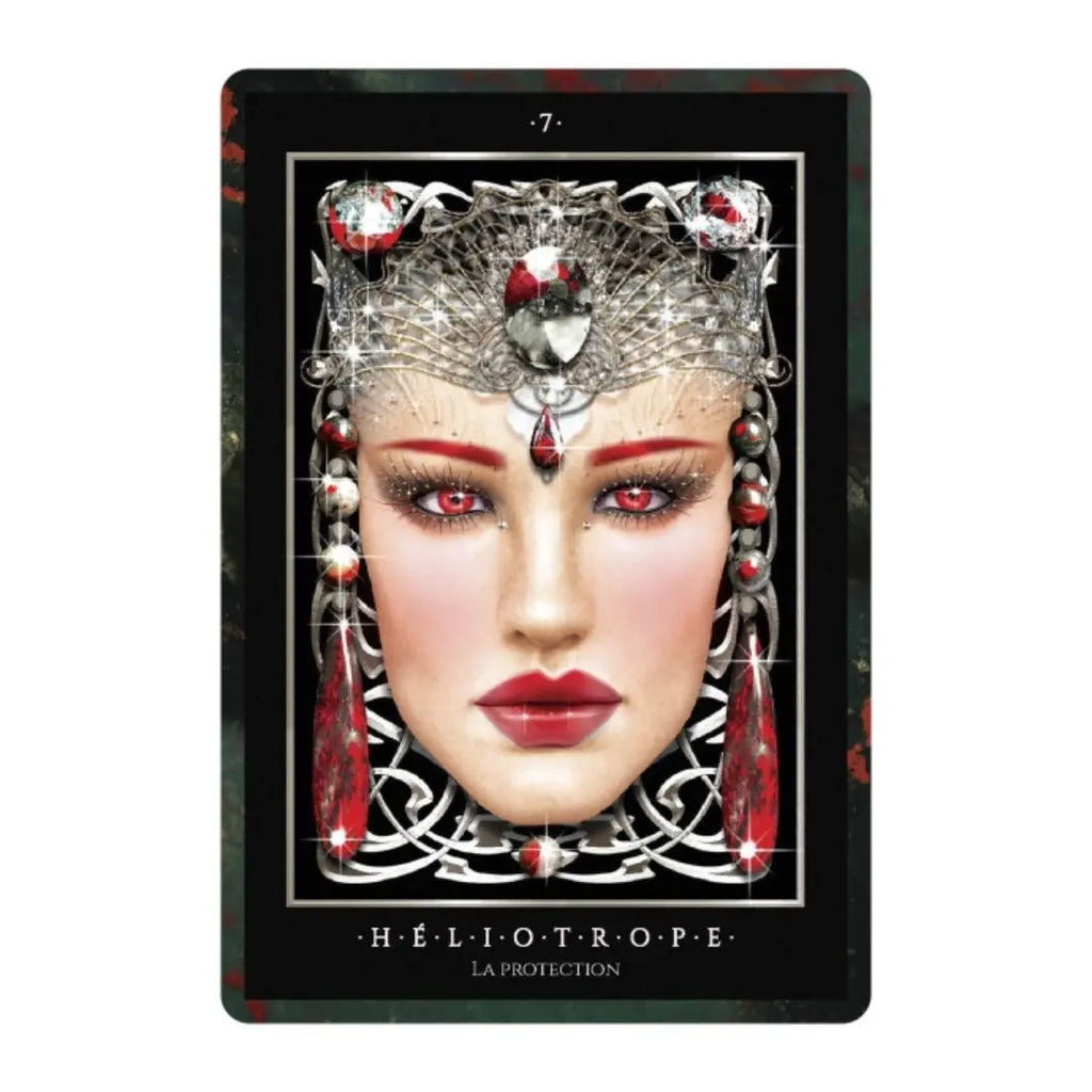 Coffret L’Oracle des pierres précieuses – Cartes, livre & sac en satin Cap-Nature