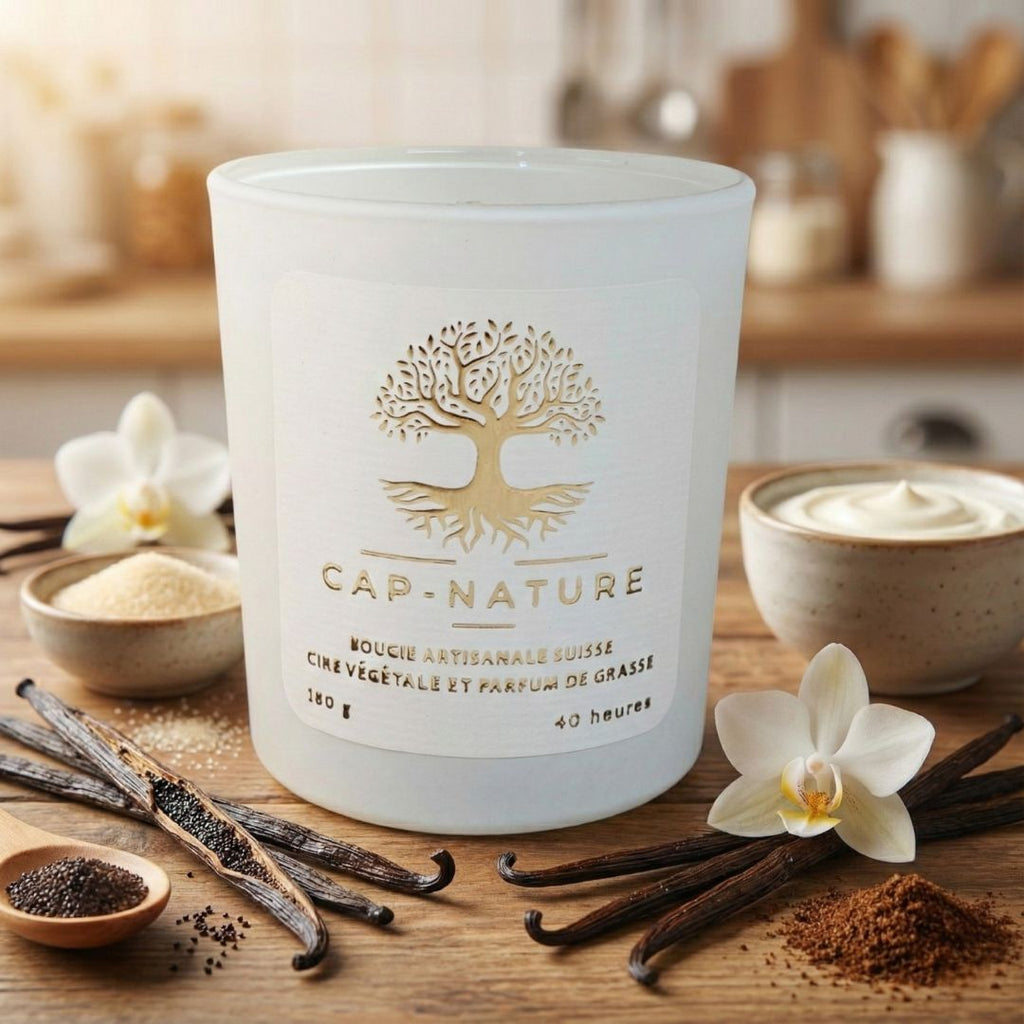 Candela profumata alla cera di soia - Vaniglia