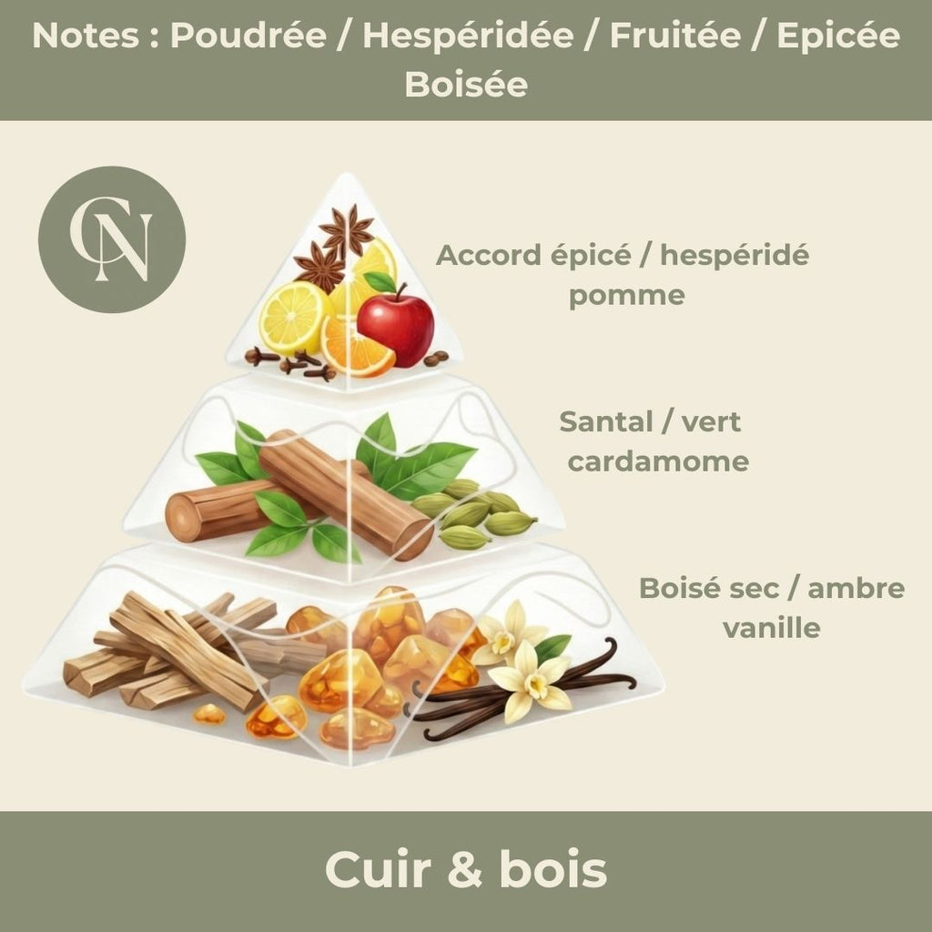 Bougie Artisanale Suisse en Cire de Soja – Parfum Cuir et Bois - Cap-Nature