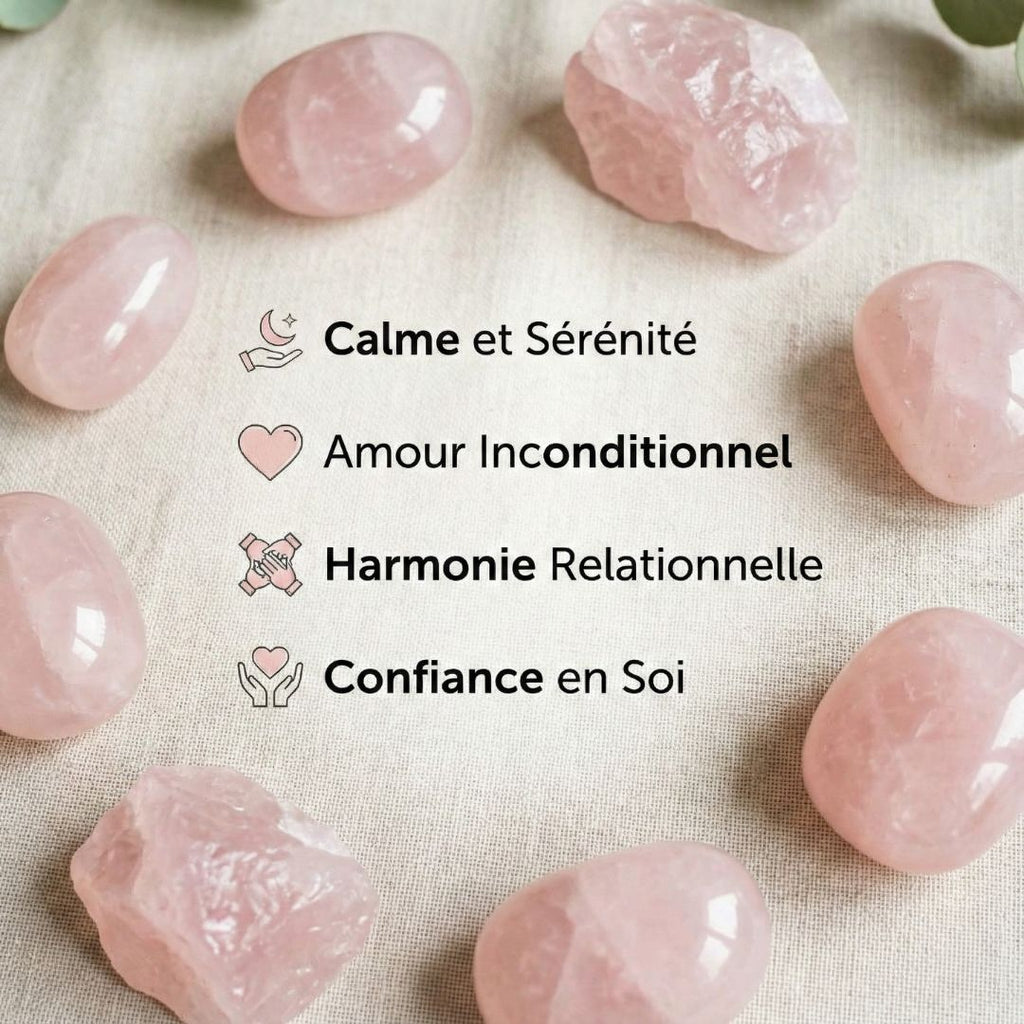 Bougie Quartz Rose & Parfum Rouge de Fruits