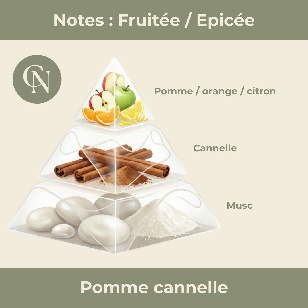 Bougie Artisanale Pomme Cannelle – Parfum Enchanteur et Ambiance Chaleureuse - Cap-Nature Immagine