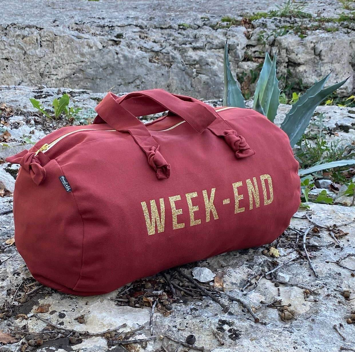 Reisetasche „WeekEnd“ in Weinfarbe