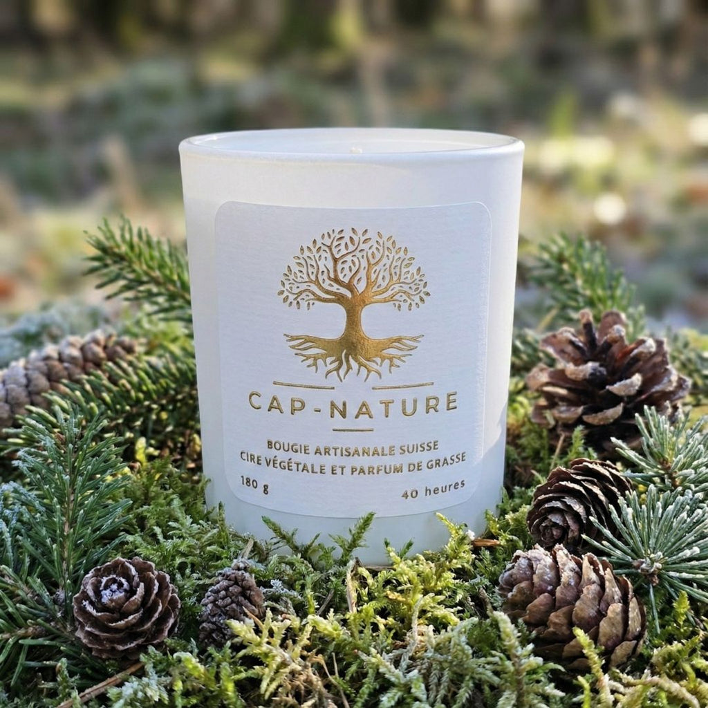 Bougie Artisanale Suisse en Cire de Soja – Balade en Forêt - Cap-Nature