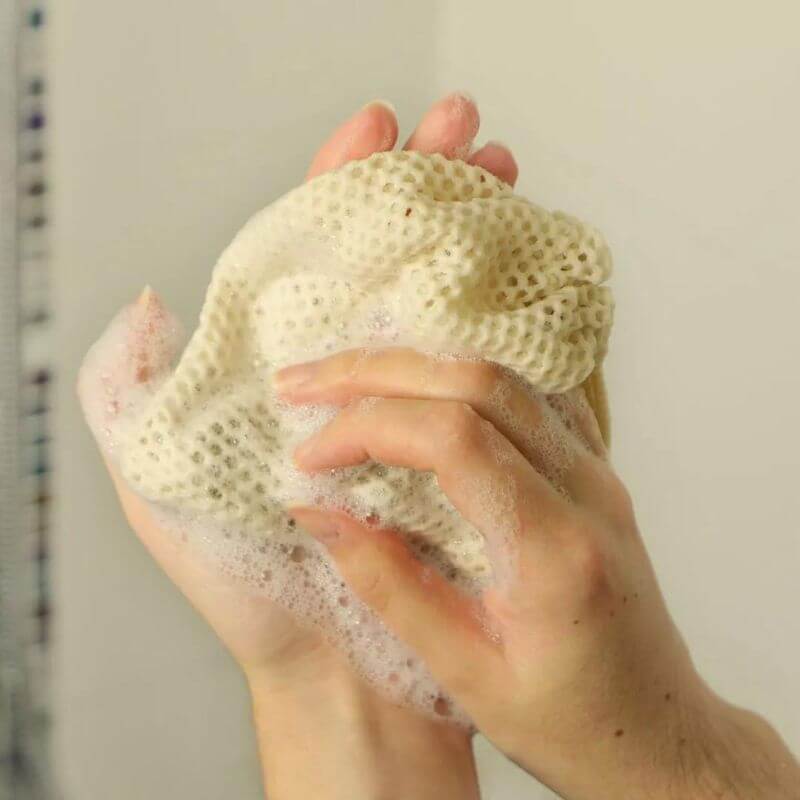 Seifennetz aus Baumwolle
