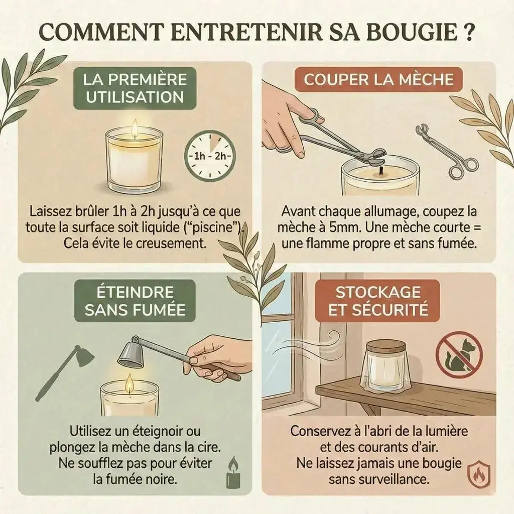 Bougie apothicaire Monoï des Îles – Évasion solaire & douceur exotique