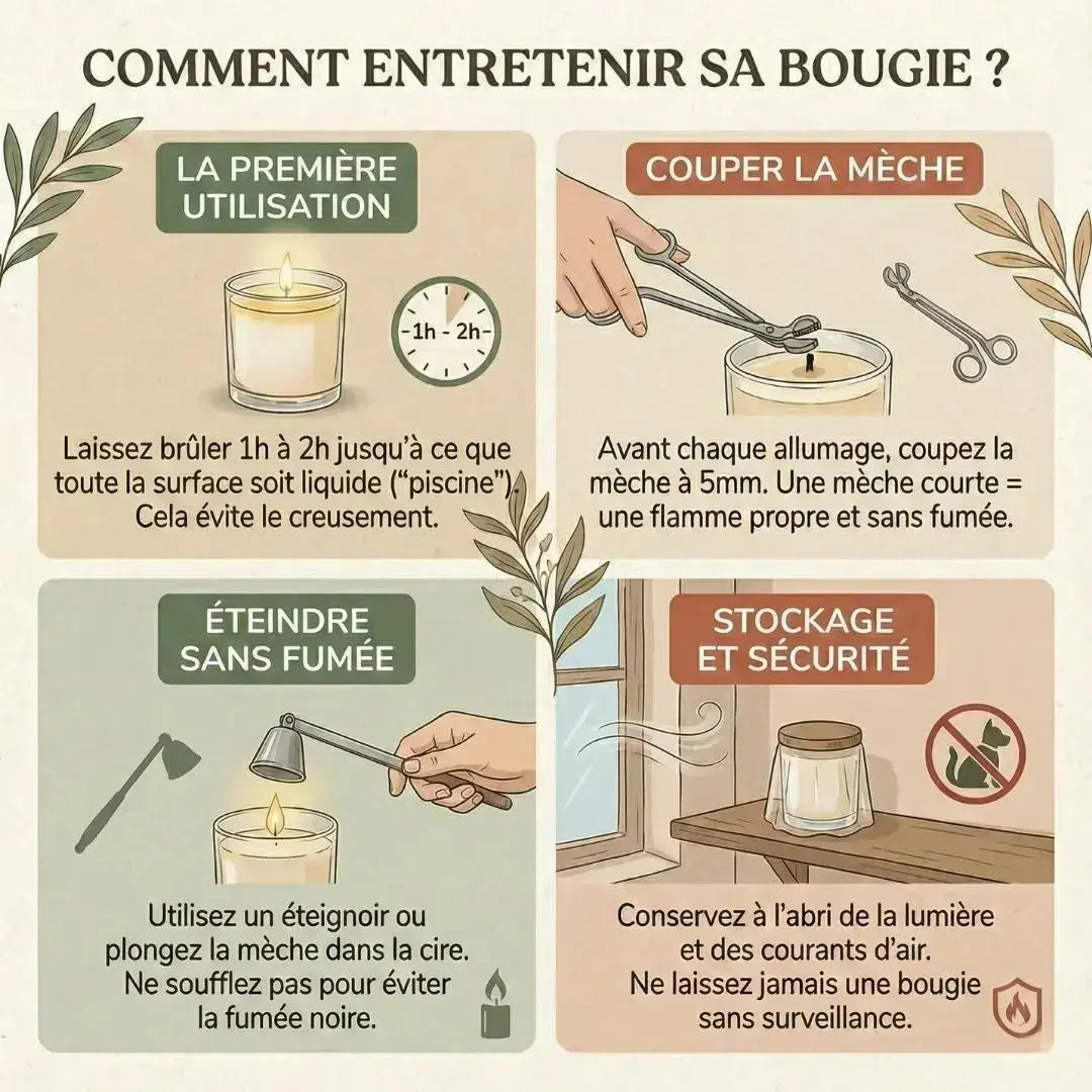 Bougie apothicaire Monoï des Îles – Évasion solaire & douceur exotique