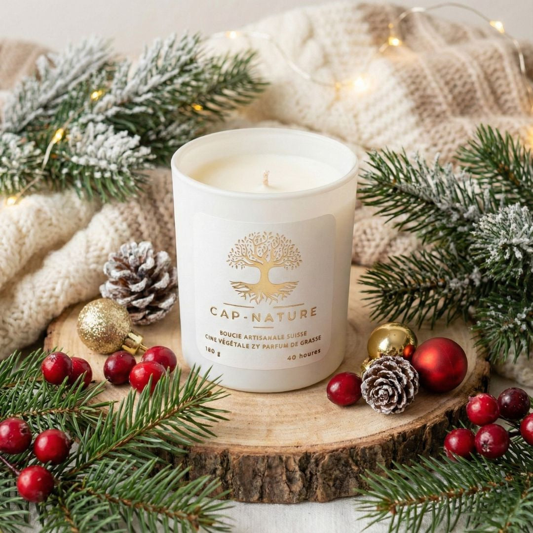 Weihnachtskerze aus Sojawachs – Bezaubernder Duft