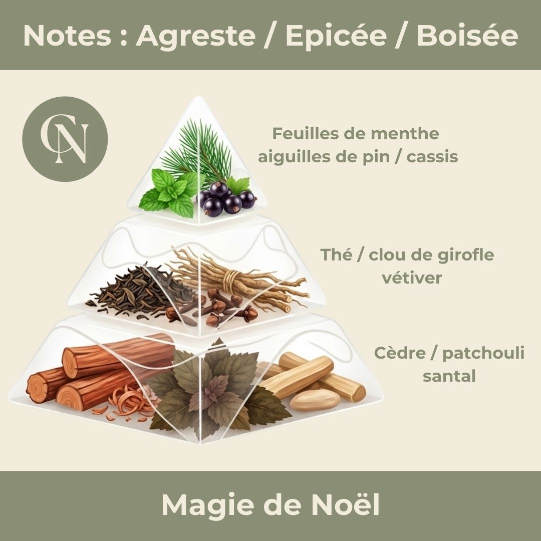 Bougie de Noël en Cire de Soja – Parfum Enchanteur