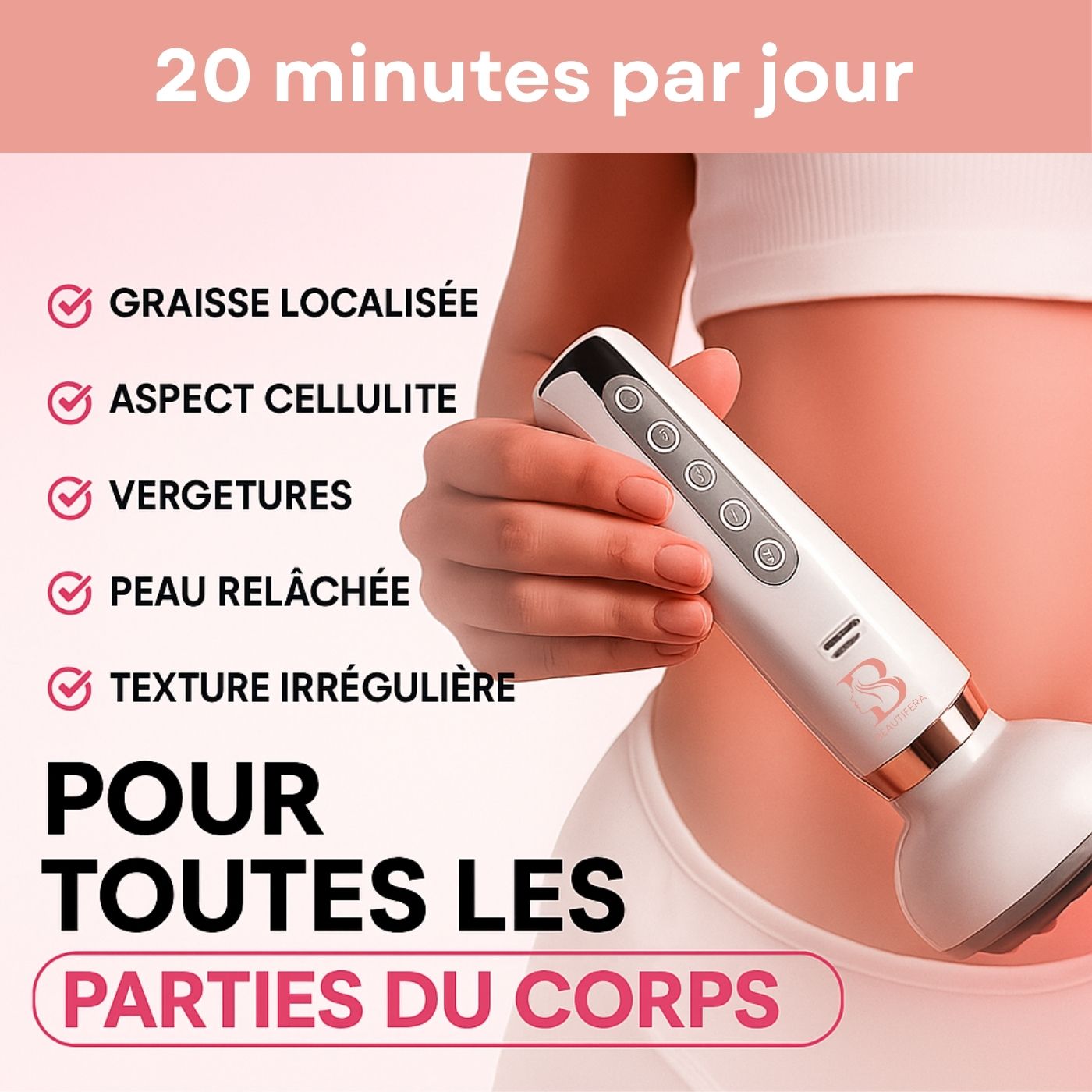 Appareil de Massage Anti-Cellulite 3 en 1 - Cap-Nature