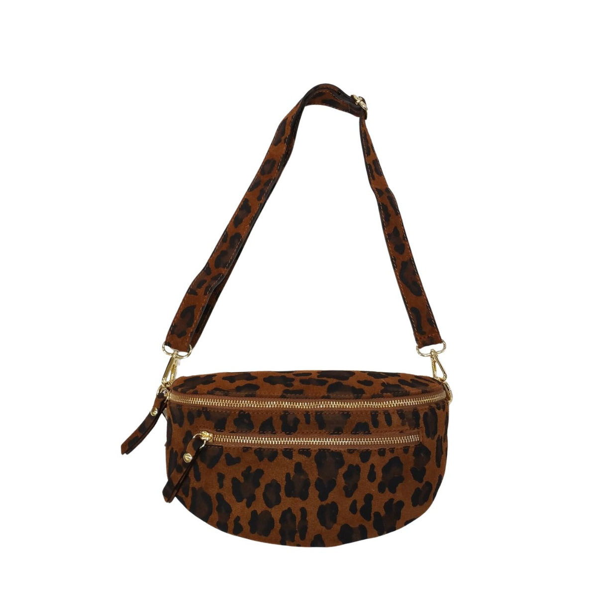 Sac banane en cuir daim imprimé léopard - Audace et élégance - Cap-Nature