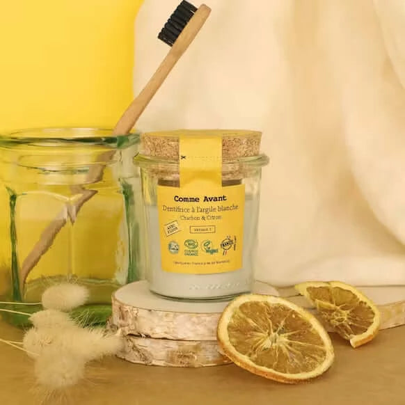 Zahnpasta aus Holzkohle und Zitronenpaste (mit Fluorid) – Comme Avant