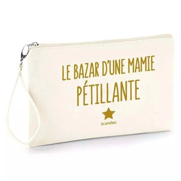 Pochette "Le Bazar d'une Mamie Pétillante" - L'accessoire Idéal pour Mamie