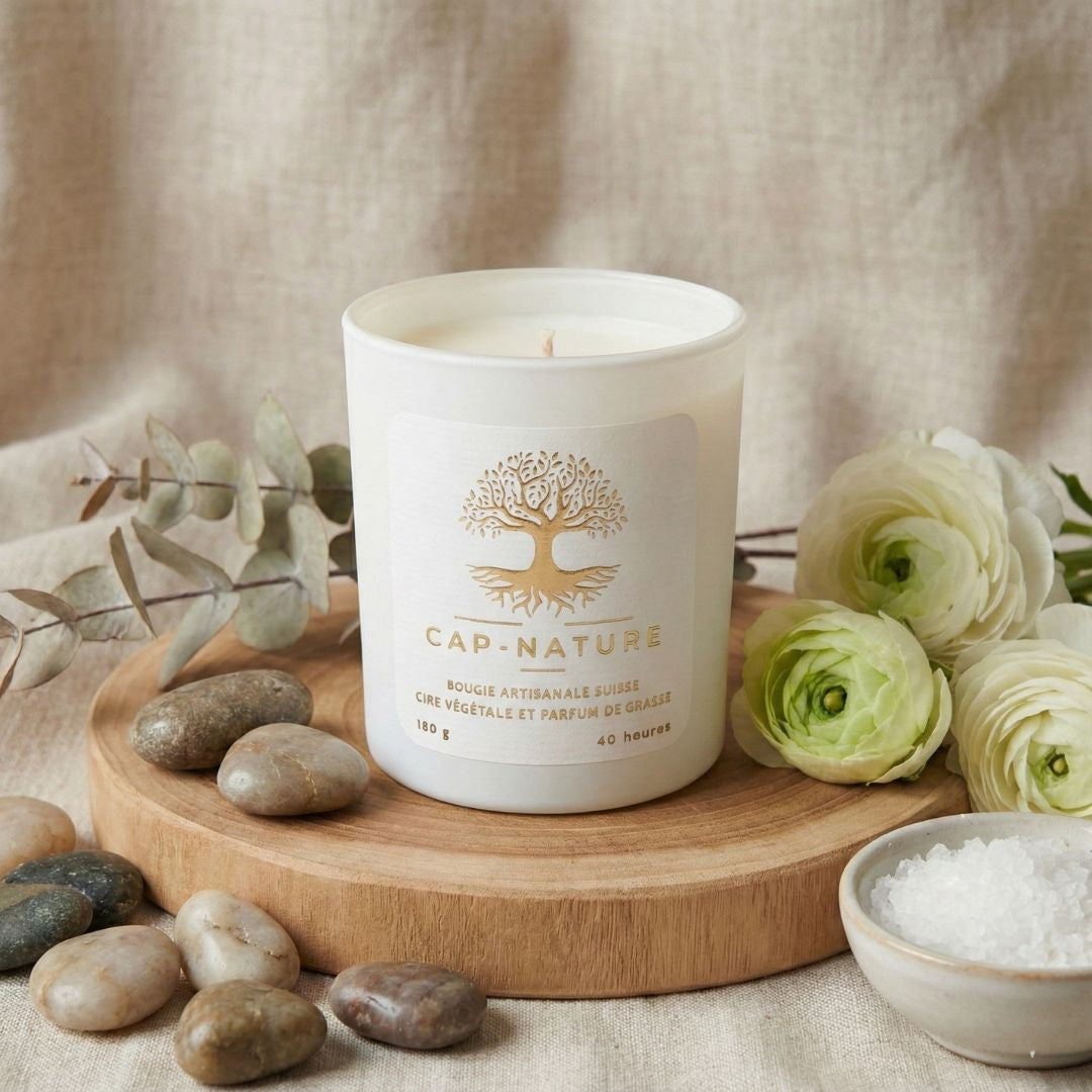 Bougie Artisanale en Cire de Soja – Parfum Harmonie