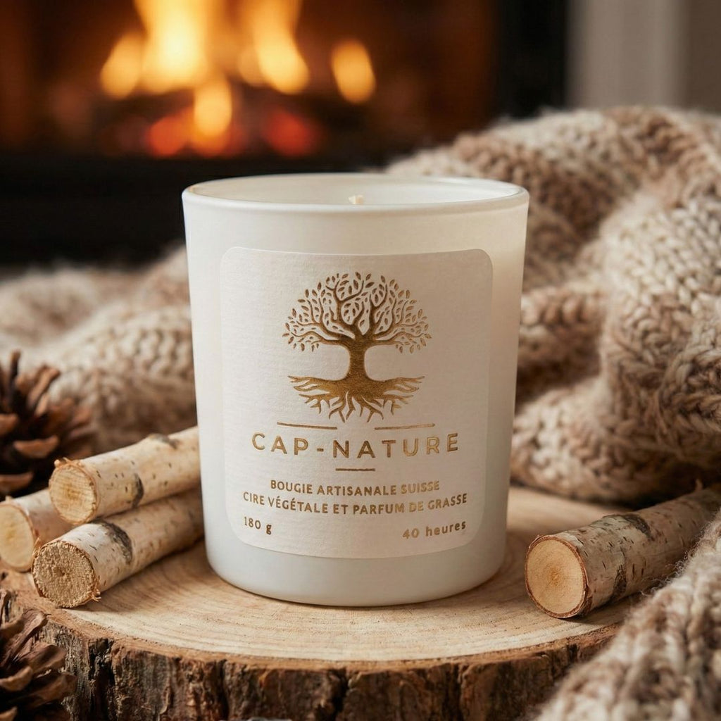Bougie Parfumée "Au coin du feu" - Cire de Soja - Cap-Nature