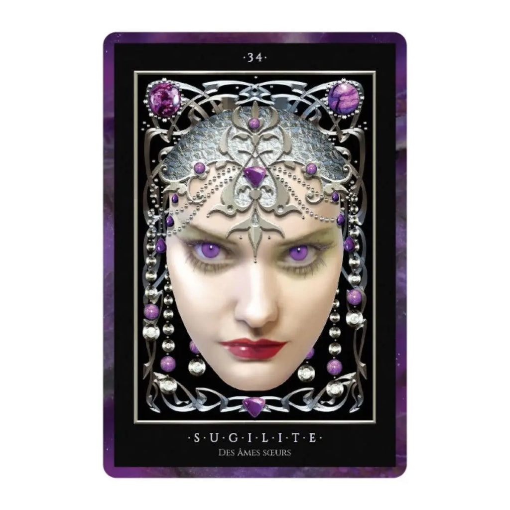 Coffret L’Oracle des pierres précieuses – Cartes, livre & sac en satin Cap-Nature