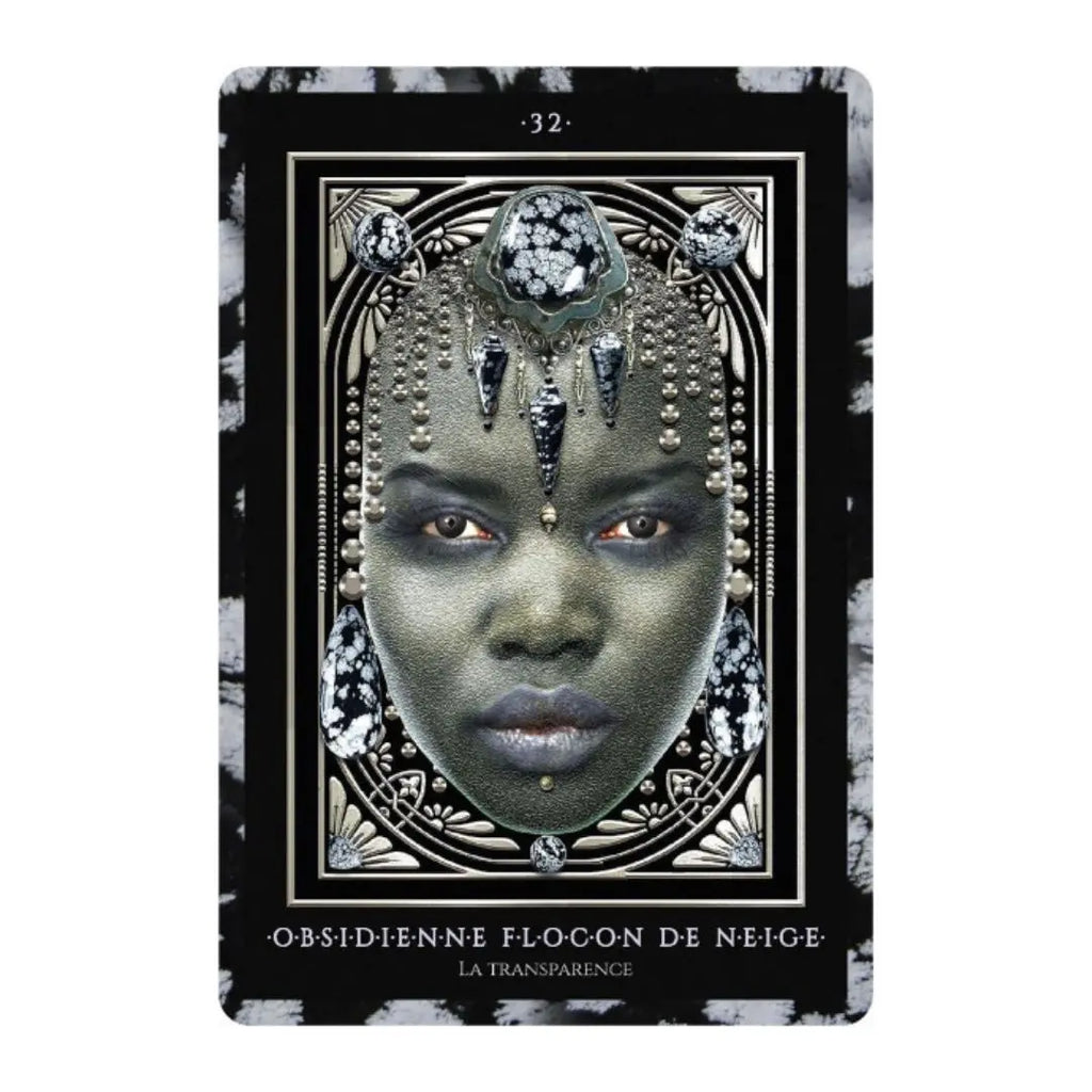 Coffret L’Oracle des pierres précieuses – Cartes, livre & sac en satin Cap-Nature