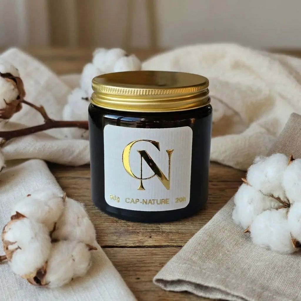 Bougie apothicaire Fleur de Coton – Douceur intemporelle & cocooning raffiné