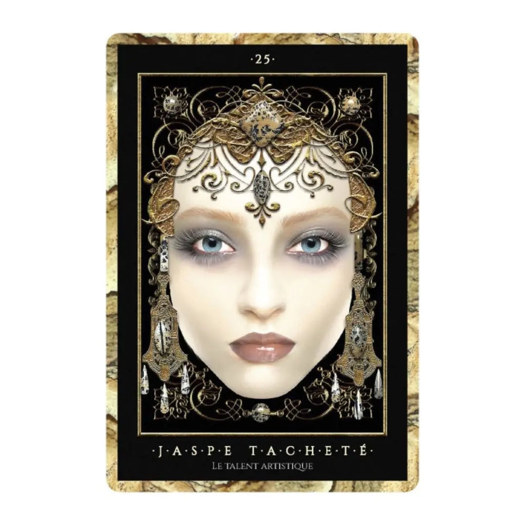 Coffret L’Oracle des pierres précieuses – Cartes, livre & sac en satin Cap-Nature