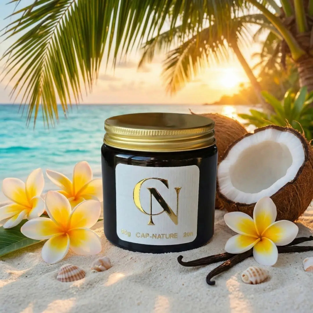 Bougie apothicaire Monoï des Îles – Évasion solaire & douceur exotique